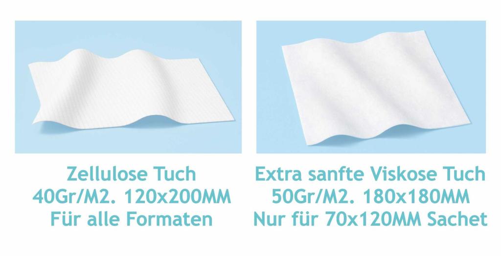 nachhaltige Zellulose und Viskose Erfrischungstücher